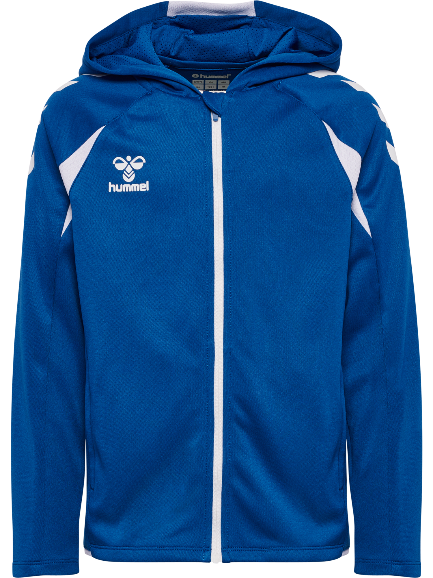 hmlCORE 2.0 ZIP HOODIE KIDS - 7691/TRUE BLUE/WHITE