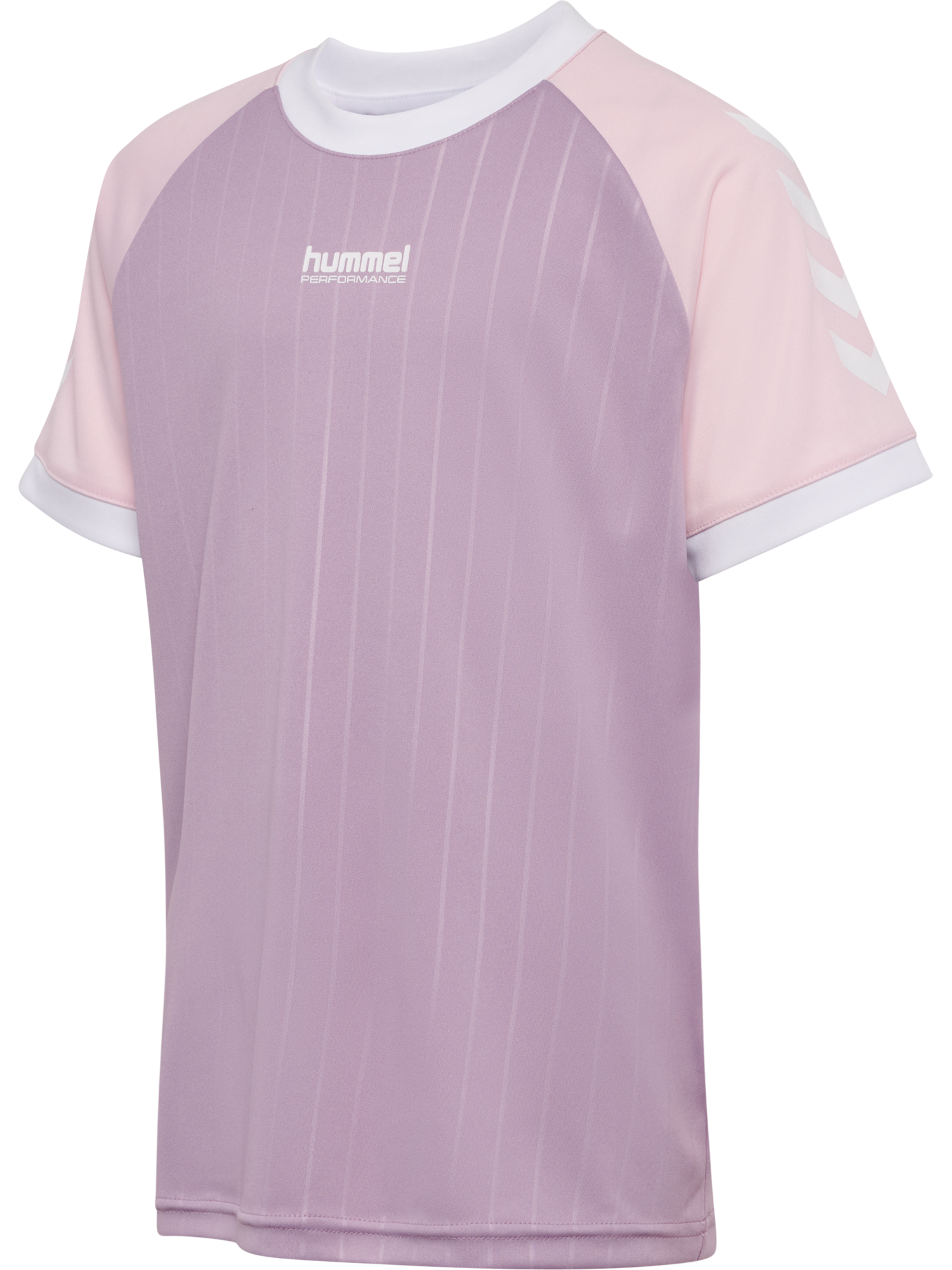 hmlJR STRIPE T-SHIRT S/S - 9001/WHITE