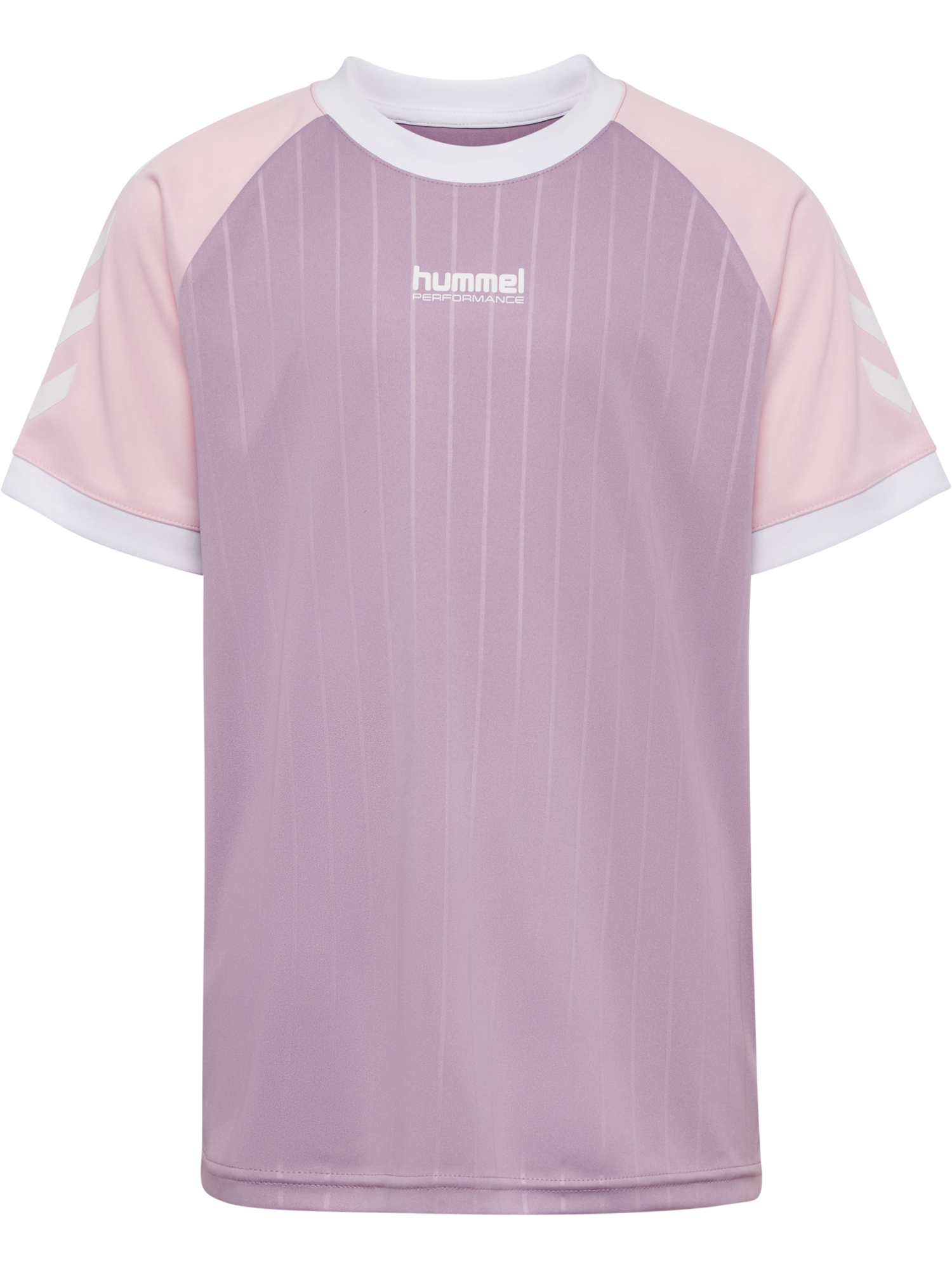 hmlJR STRIPE T-SHIRT S/S - 9001/WHITE