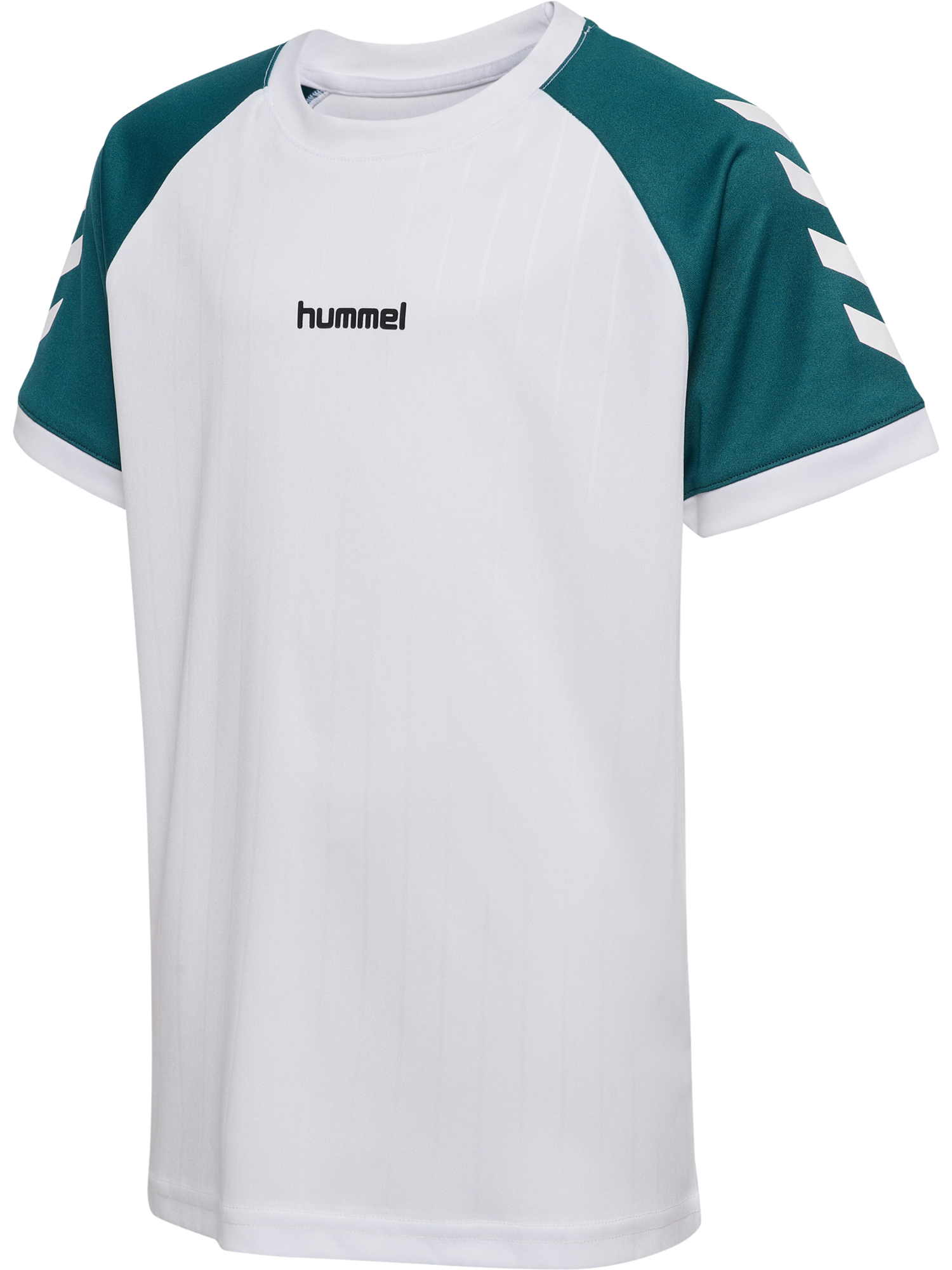 hmlJR STRIPE T-SHIRT S/S - 9001/WHITE