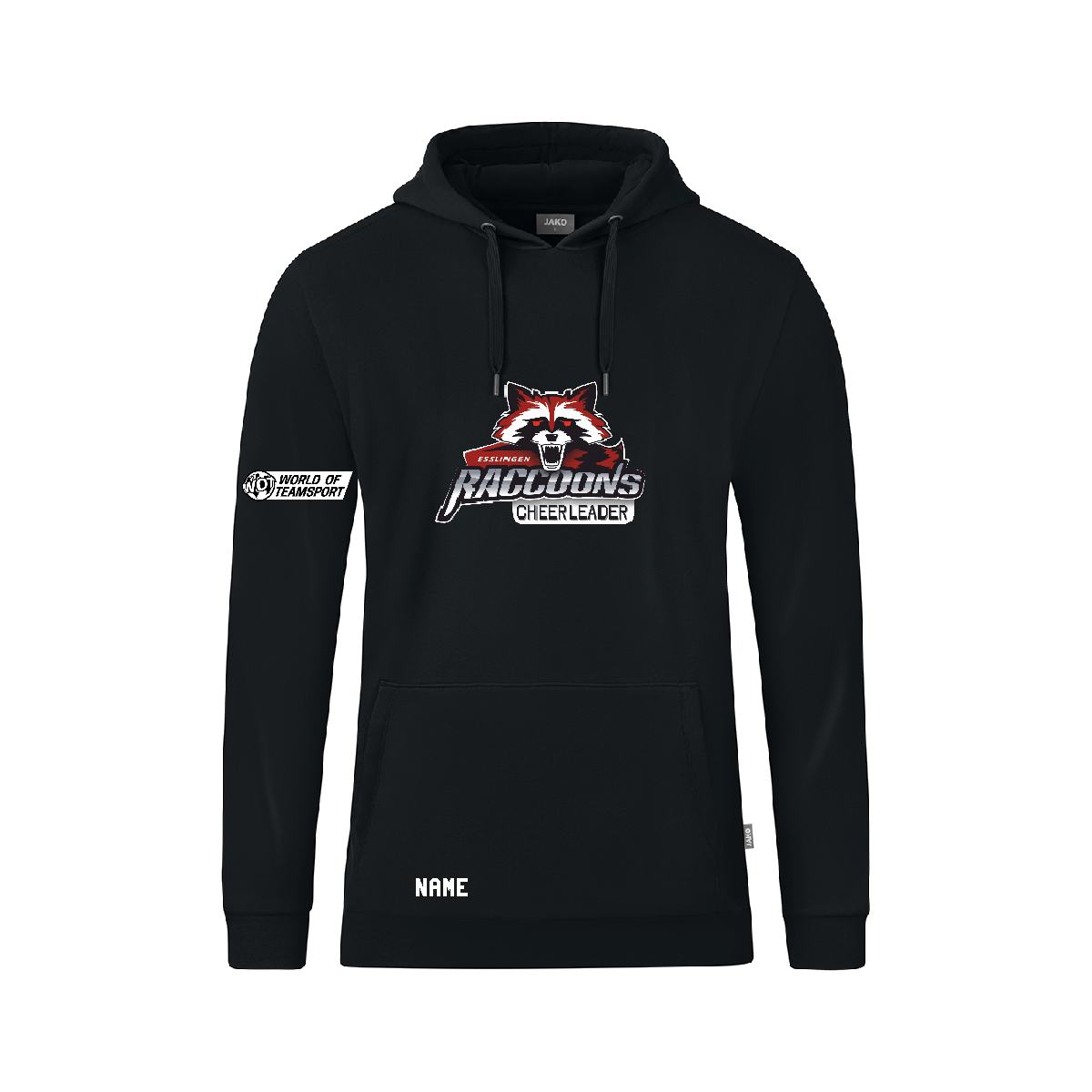 JAKO Kapuzensweat Organic Esslingen Raccoons