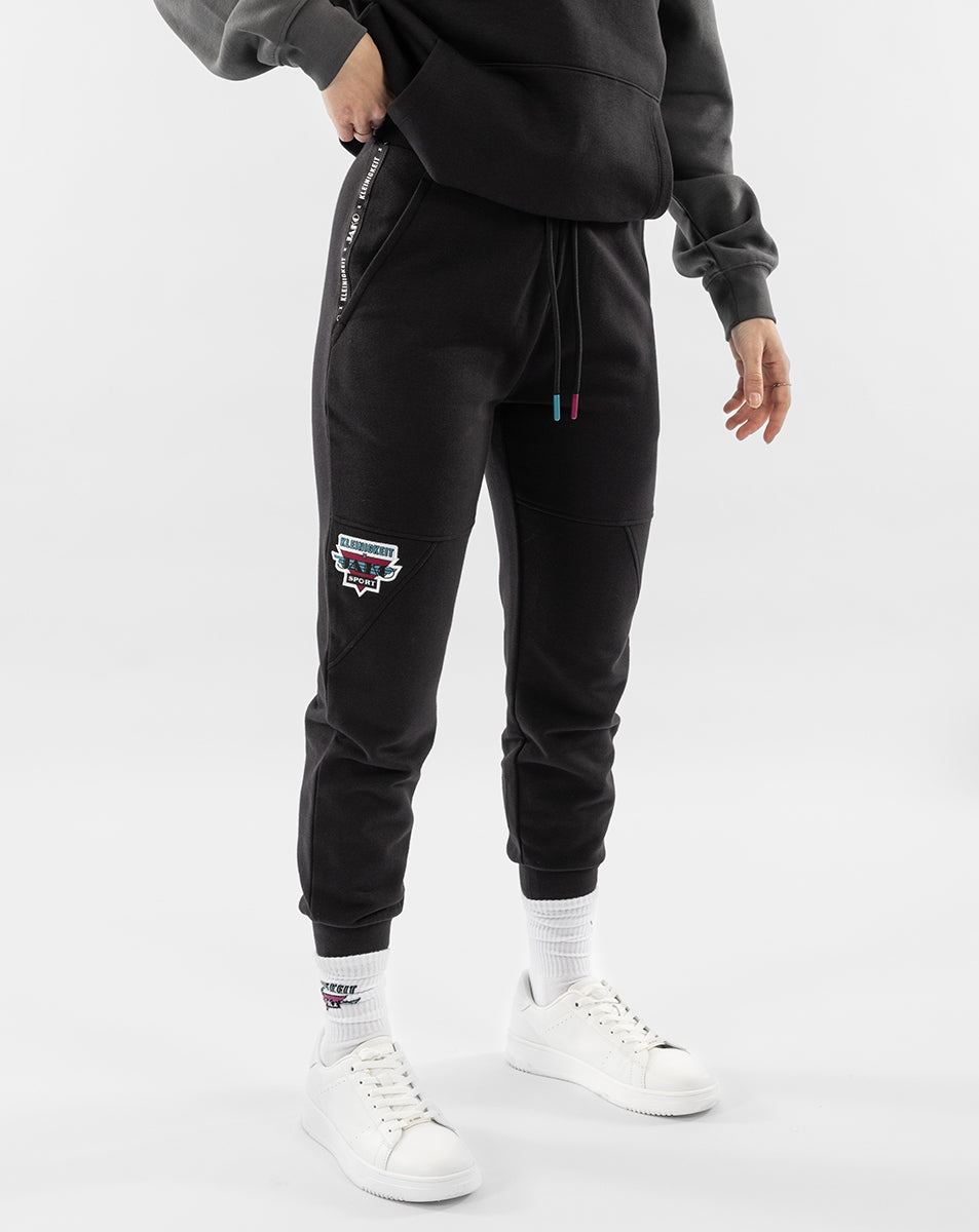 Jako Retroragende Jogginghose - schwarz