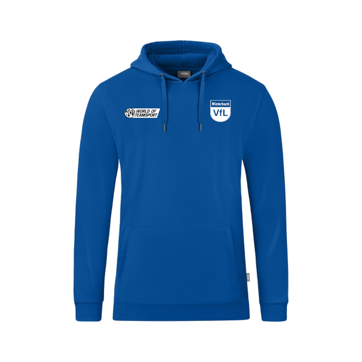 Kapuzensweat Organic Blau VfL Winterbach Leichtathletik