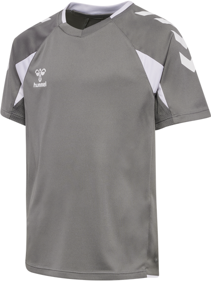 hmlCORE 2.0 JERSEY S/S KIDS - 1299/STEEL GRAY/WHIT