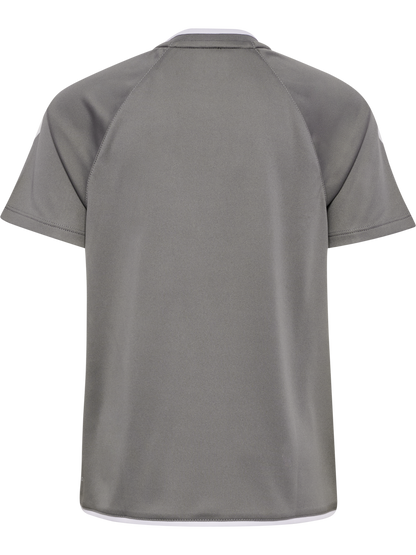 hmlCORE 2.0 JERSEY S/S KIDS - 1299/STEEL GRAY/WHIT