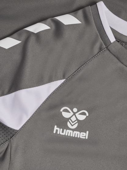 hmlCORE 2.0 JERSEY S/S KIDS - 1299/STEEL GRAY/WHIT