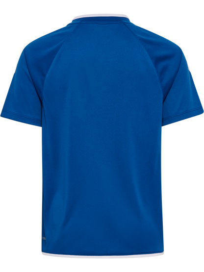 hmlCORE 2.0 JERSEY S/S KIDS - 1299/STEEL GRAY/WHIT