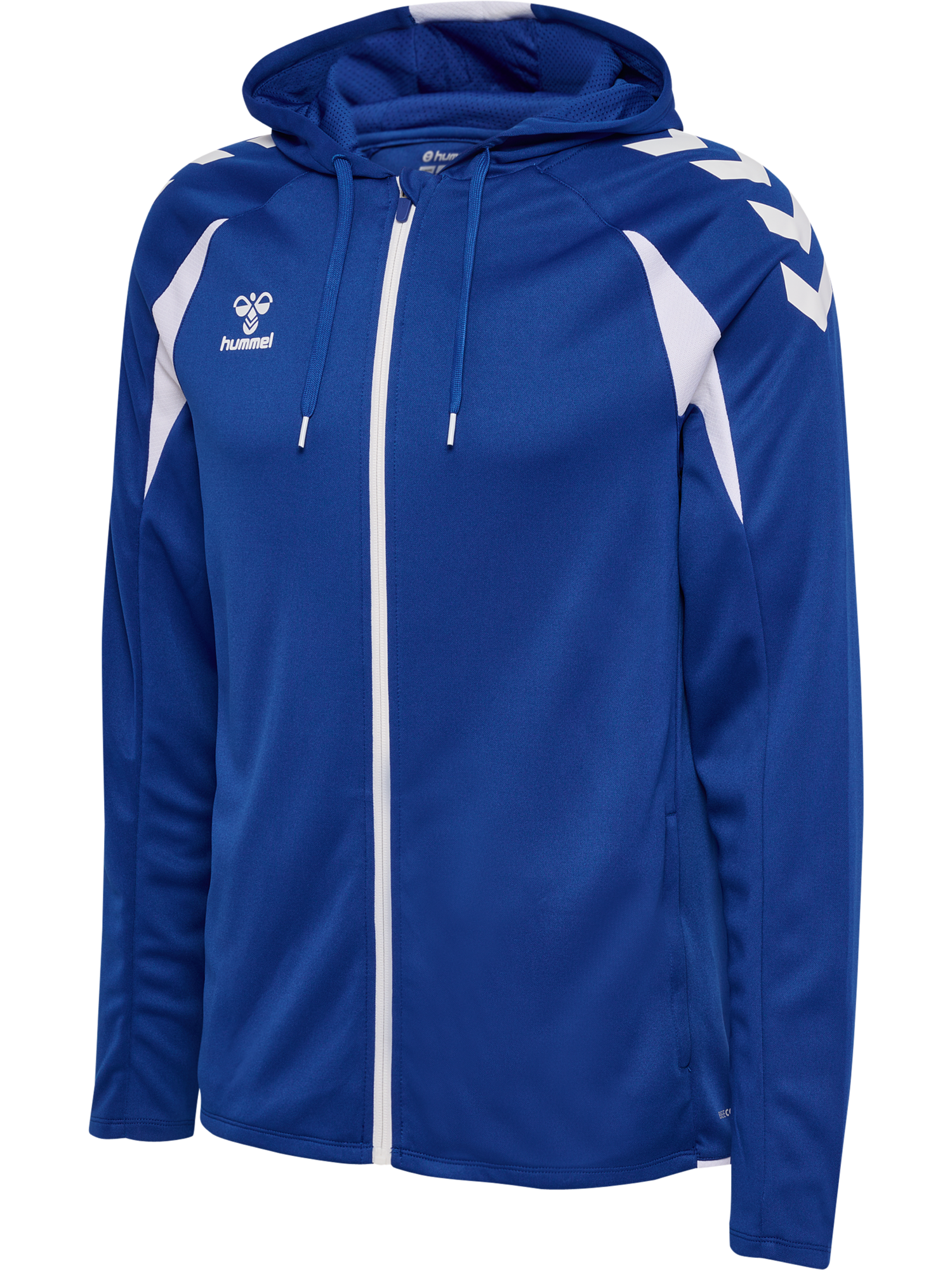 hmlCORE 2.0 ZIP HOODIE - 7691/TRUE BLUE/WHITE