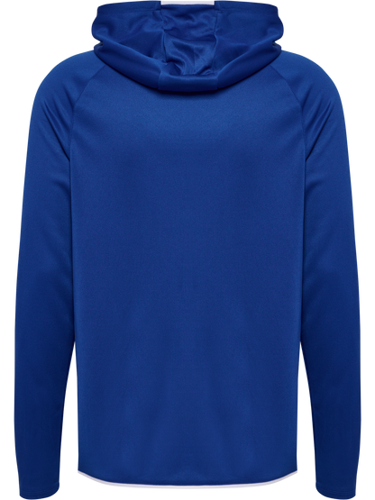 hmlCORE 2.0 ZIP HOODIE - 7691/TRUE BLUE/WHITE