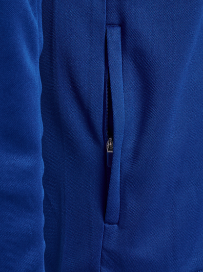 hmlCORE 2.0 ZIP HOODIE - 7691/TRUE BLUE/WHITE