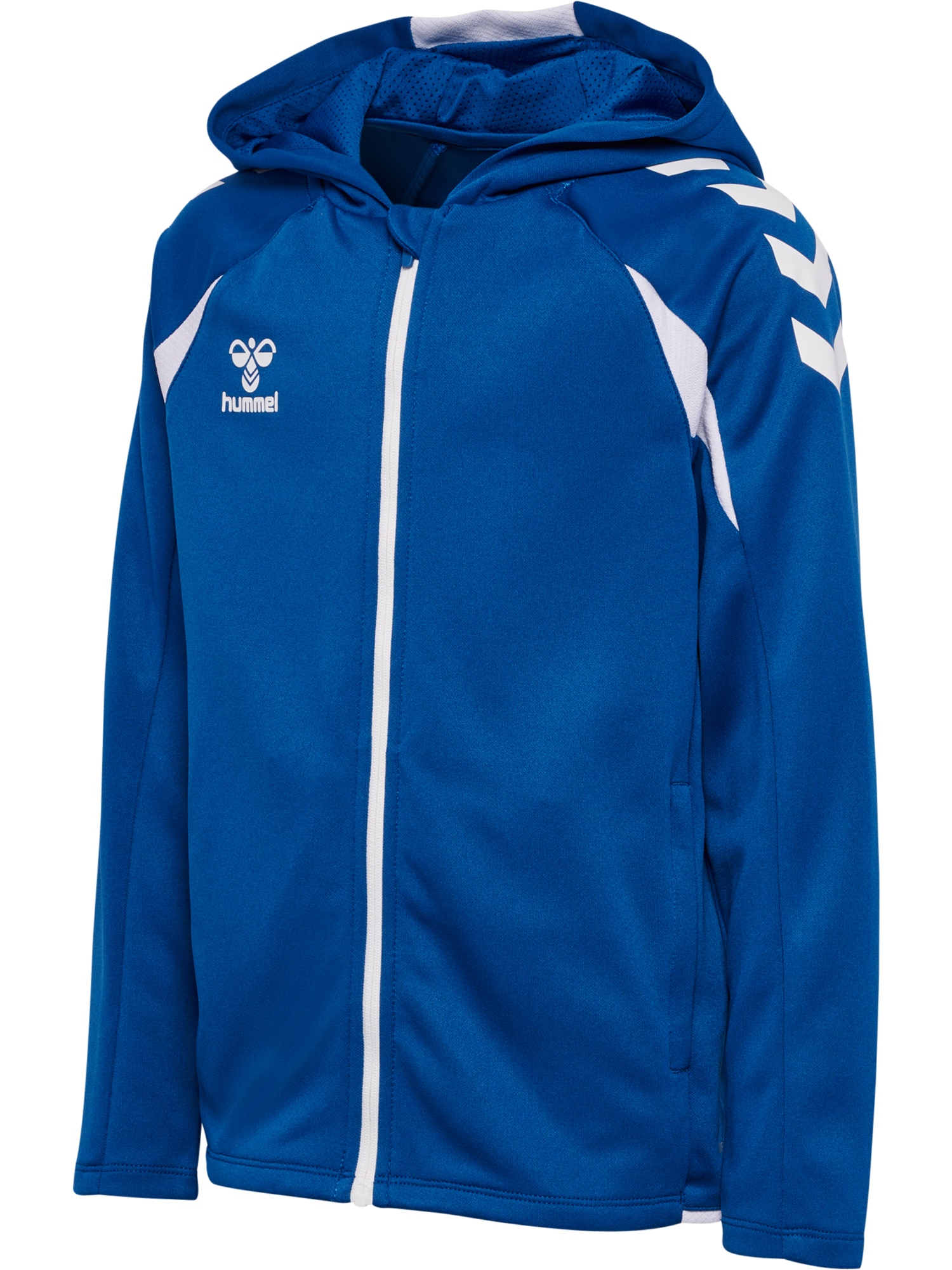 hmlCORE 2.0 ZIP HOODIE KIDS - 7691/TRUE BLUE/WHITE