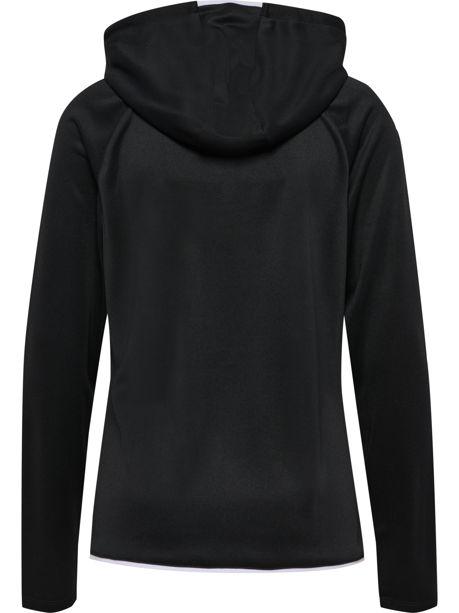 HMLGO COTTON ZIP HOODIE - 2114/BLACK/white