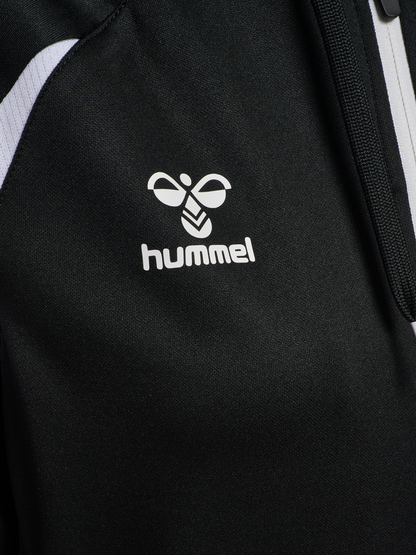 HMLGO COTTON ZIP HOODIE - 2114/BLACK/white