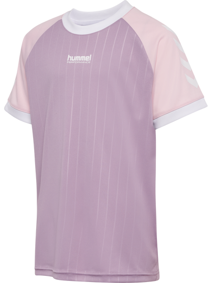 hmlJR STRIPE T-SHIRT S/S - 9001/WHITE