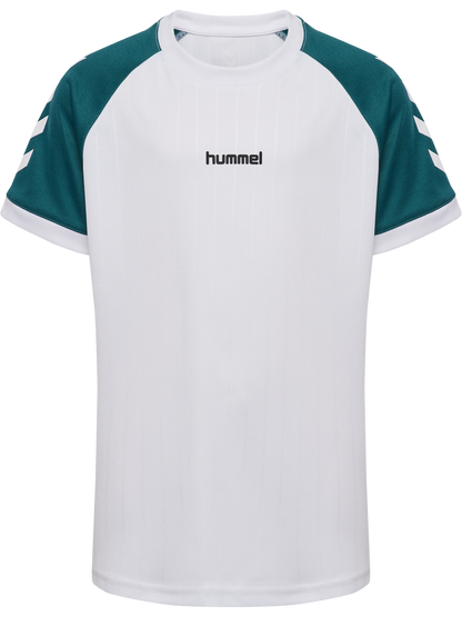 hmlJR STRIPE T-SHIRT S/S - 9001/WHITE