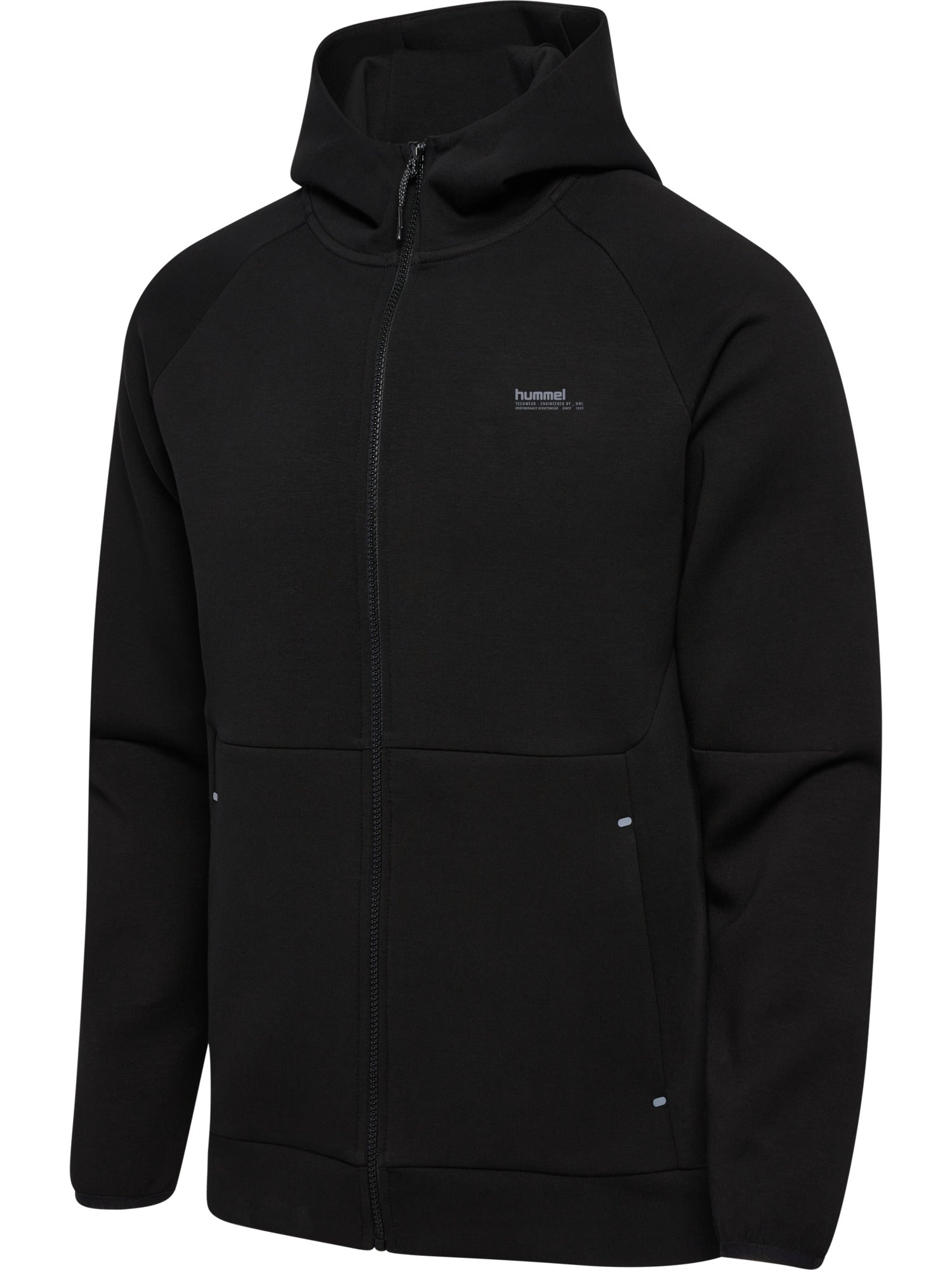hmlTECH FLEECE REGULAR ZIP HOODIE - BLACK - 2XL