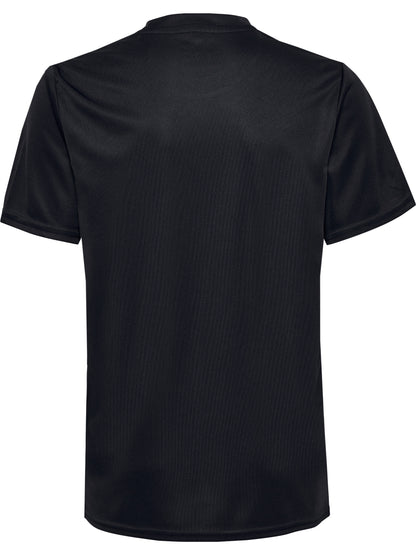 hmlESSENTIAL JERSEY S/S KIDS - BLACK - 128