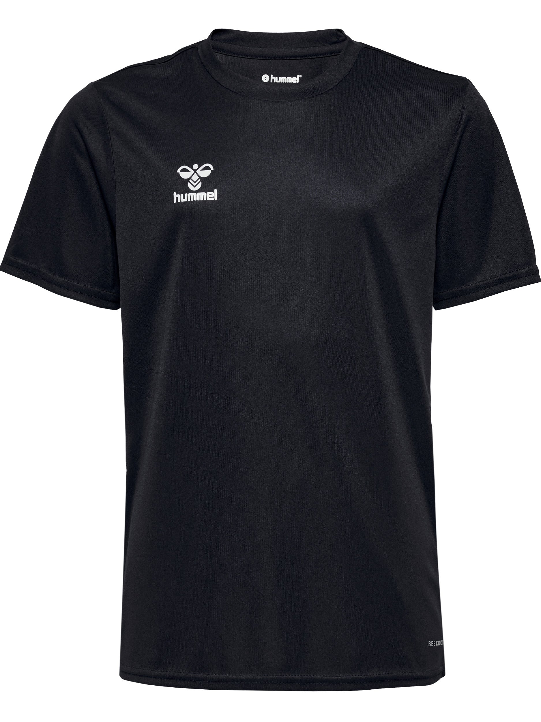 hmlESSENTIAL JERSEY S/S KIDS - BLACK - 128
