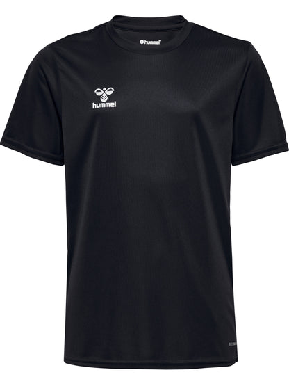 hmlESSENTIAL JERSEY S/S KIDS - BLACK - 128