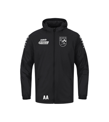 Allwetterjacke Schwarz SGOS Fußball