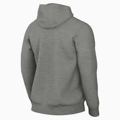 M NK PARK26 FLC PO HOODIE - 063/DK GREY HEATHER/BL