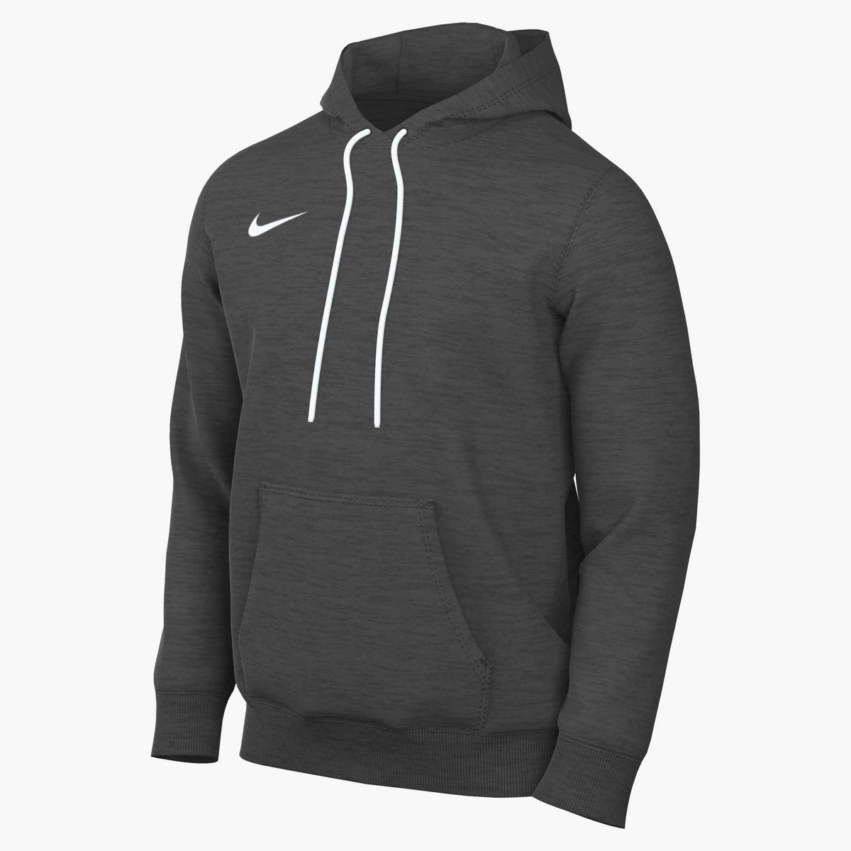 M NK PARK26 FLC PO HOODIE - 063/DK GREY HEATHER/BL