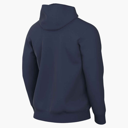 M NK PARK26 FLC PO HOODIE - 063/DK GREY HEATHER/BL