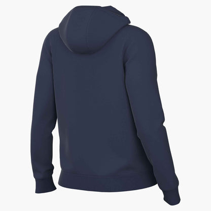 W NK PARK26 FLC FZ HOODIE - 063/DK GREY HEATHER/BL