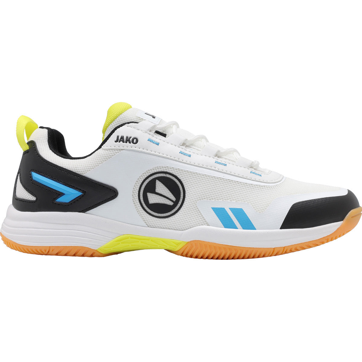 Jako Sportschuh Flow Ii Id - weiß/skyblue/neon gelb