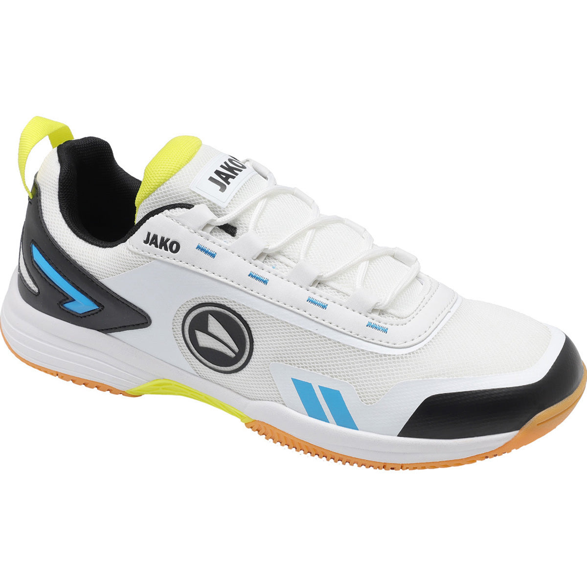 Jako Sportschuh Flow Ii Id - weiß/skyblue/neon gelb